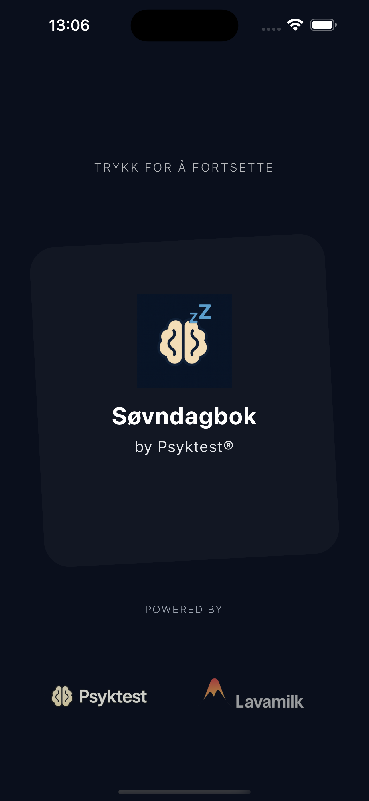 Søvndagbok by Psyktest skjermbilde 1